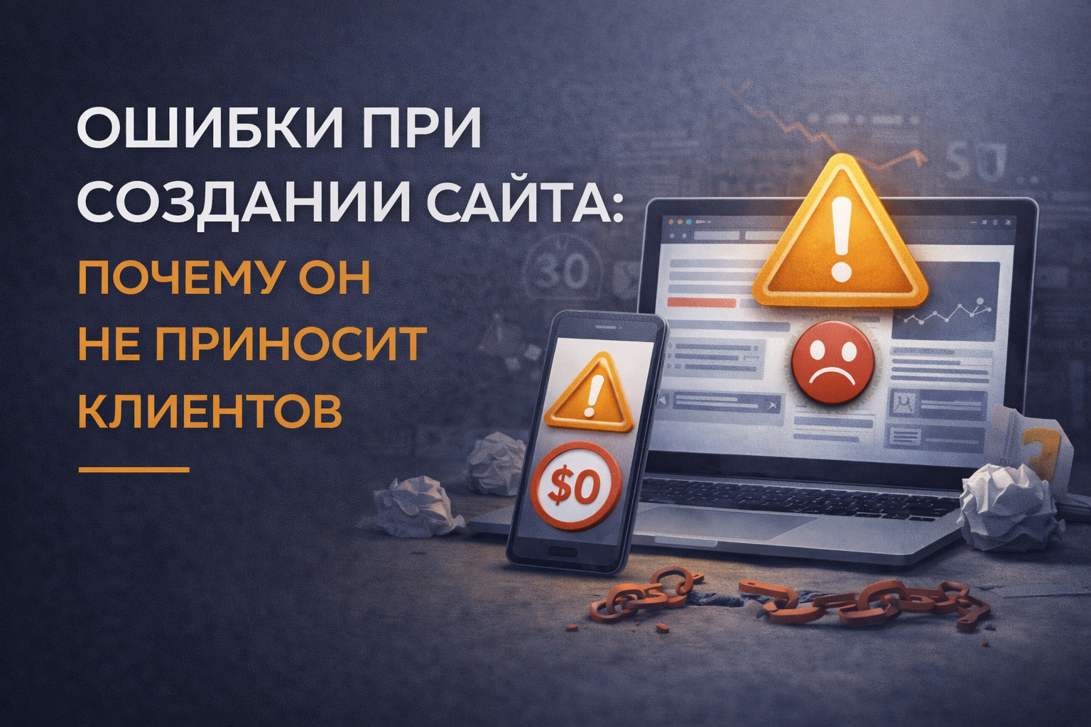 Ошибки при создании сайта: почему он не приносит клиентов