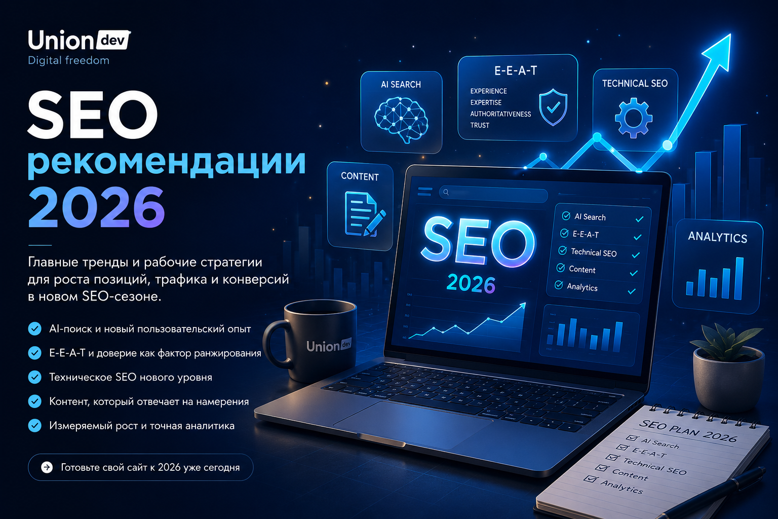 SEO рекомендации 2026: как получать трафик в эпоху AI-поиска