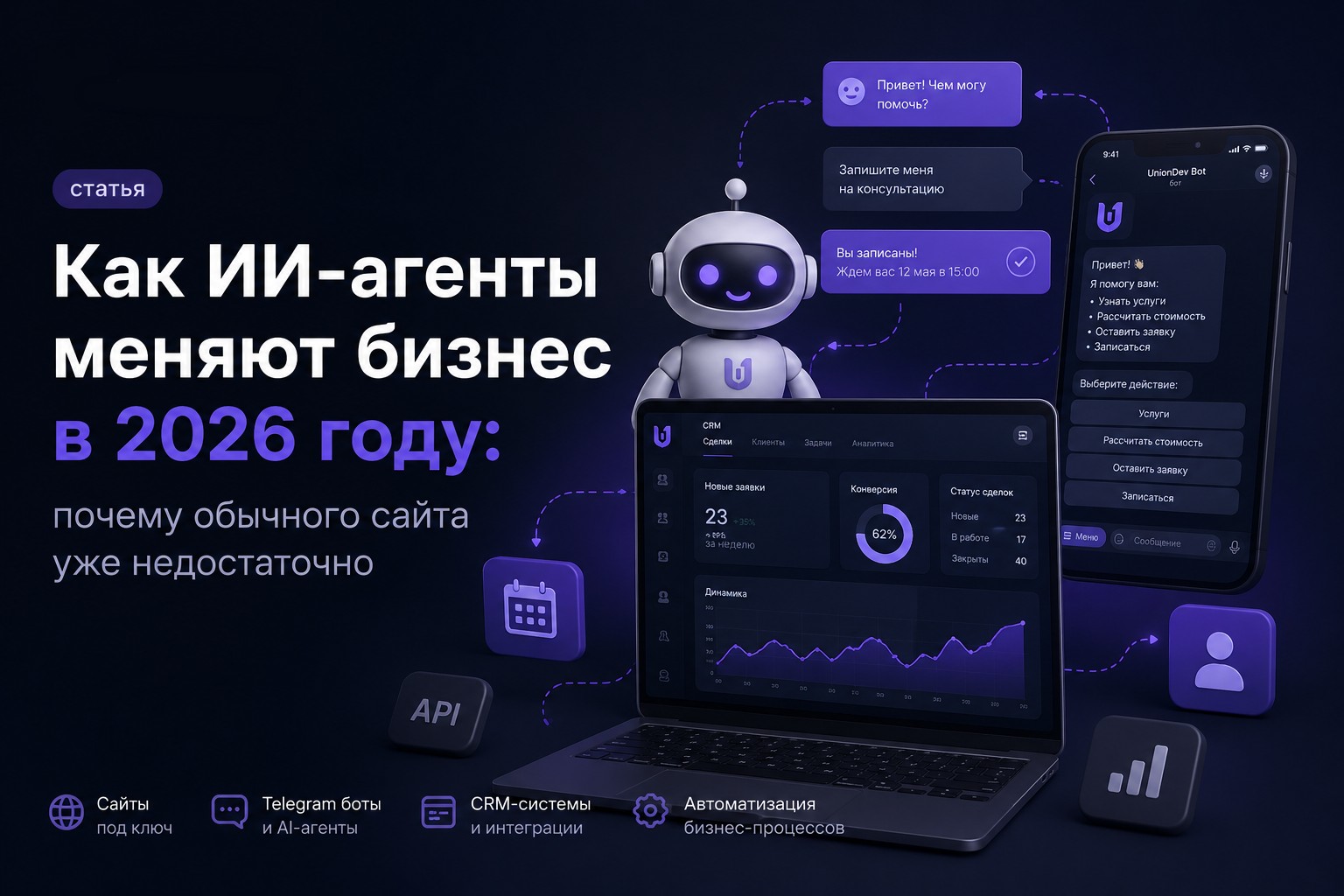 Как ИИ-агенты меняют бизнес в 2026 году: почему обычного сайта уже недостаточно