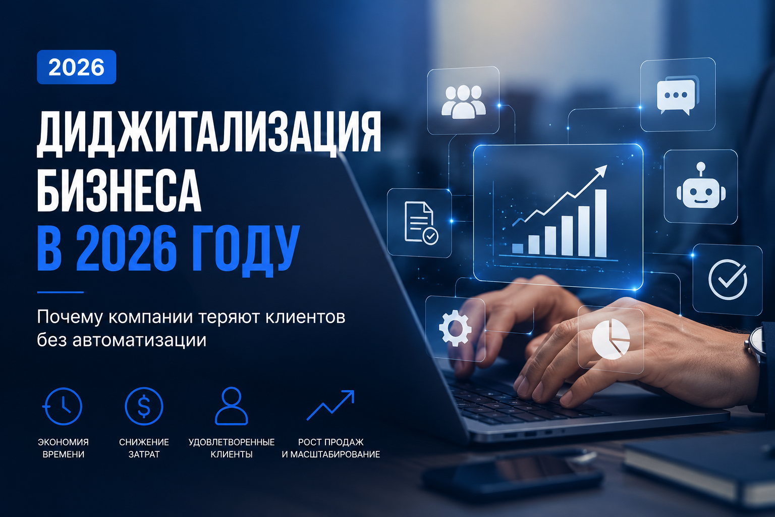 Диджитализация бизнеса в 2026 году: почему компании теряют клиентов без автоматизации